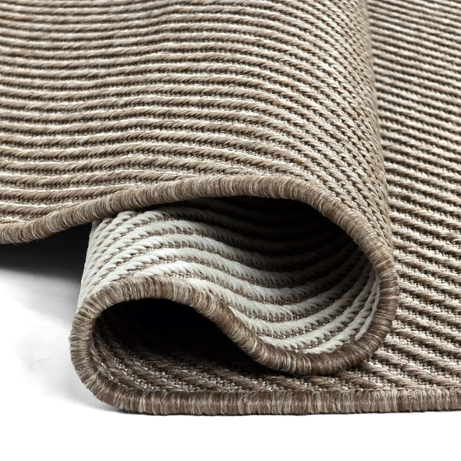 Rundt teppe - Indoor/Outdoor Bennett (beige)