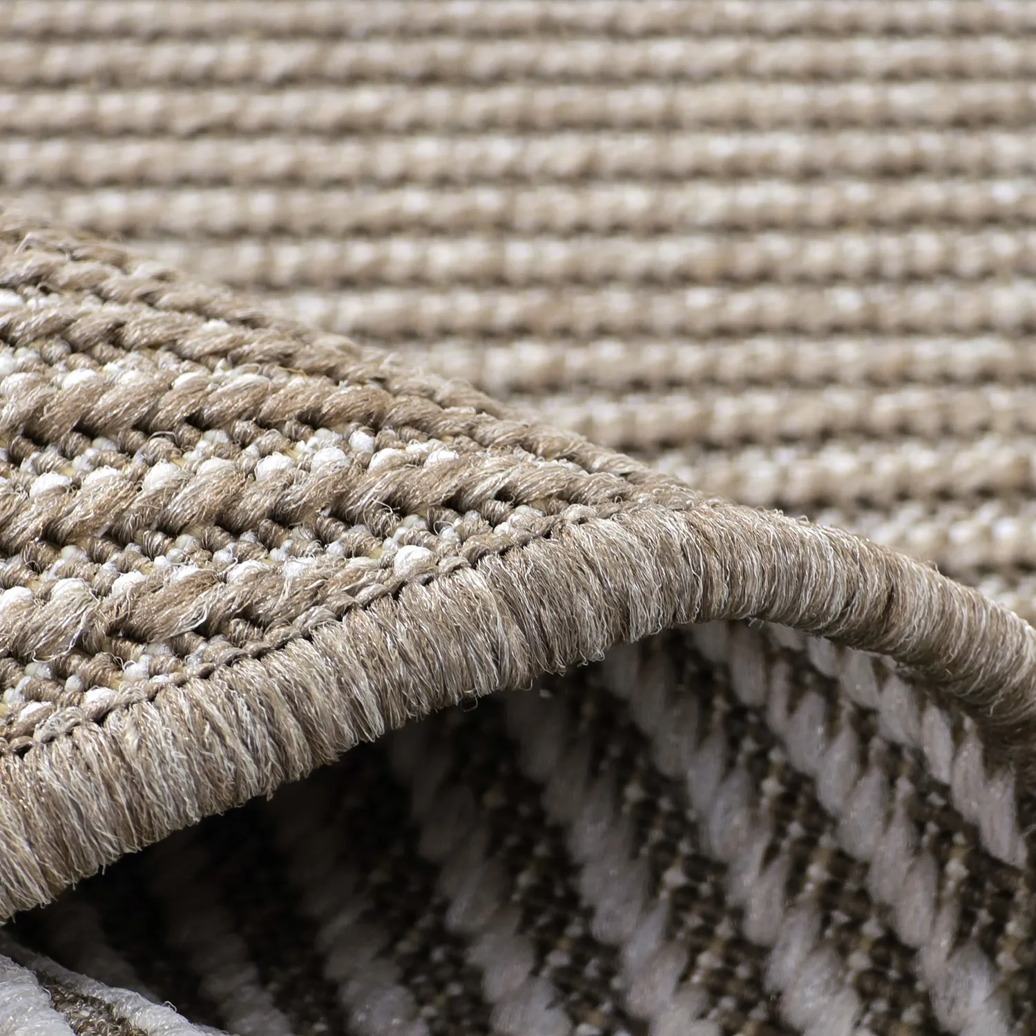 Rundt teppe - Indoor/Outdoor Bennett (beige)