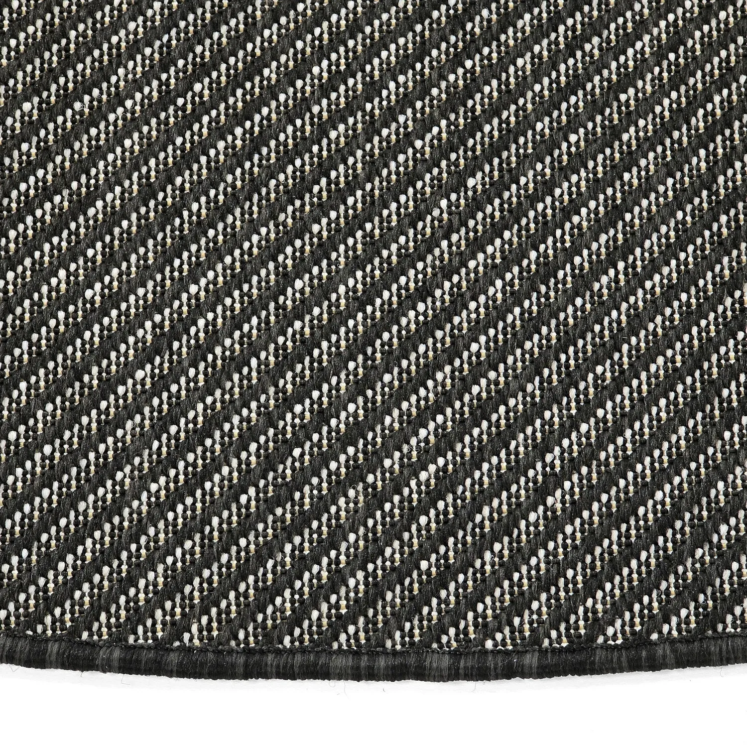 Rundt teppe - Indoor/Outdoor Bennett (svart)