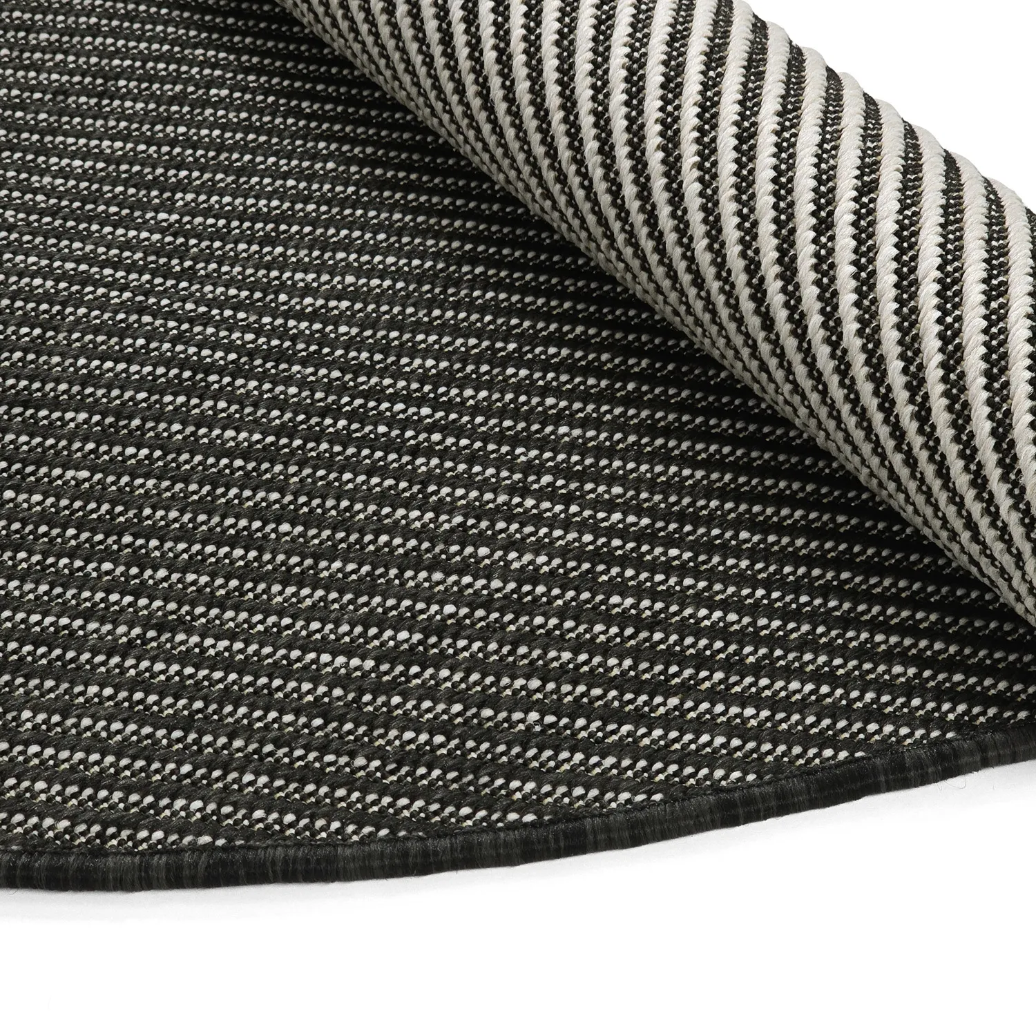 Rundt teppe - Indoor/Outdoor Bennett (svart)