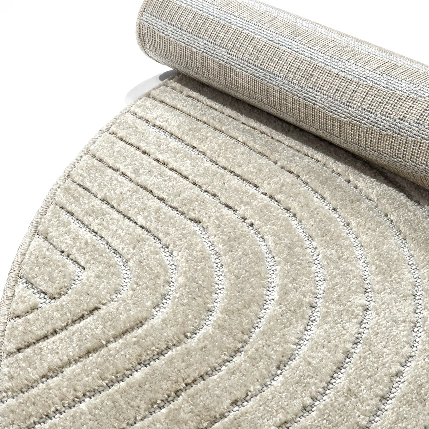 Rundt teppe - Indoor/Outdoor Devon (beige)
