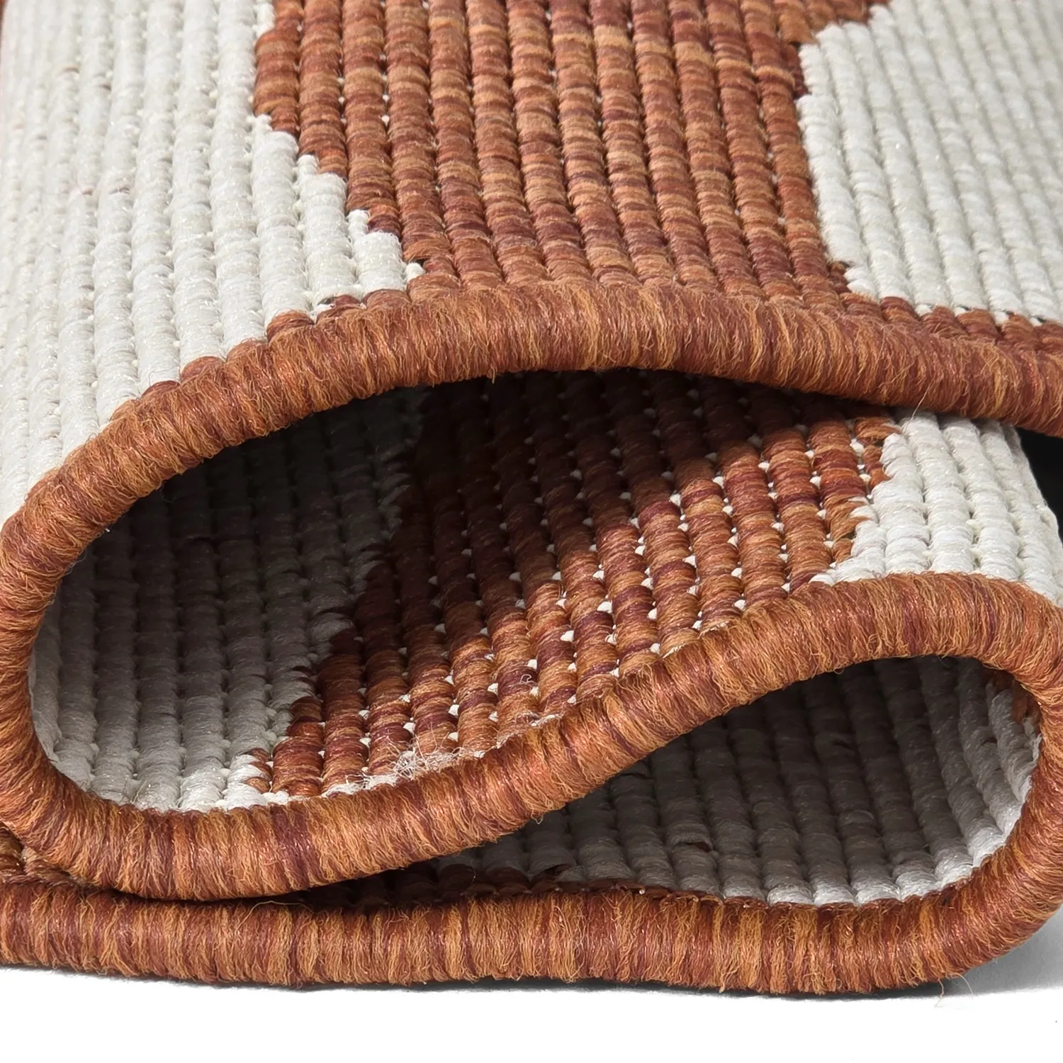 Rundt teppe - Indoor/Outdoor Winona (oransje)