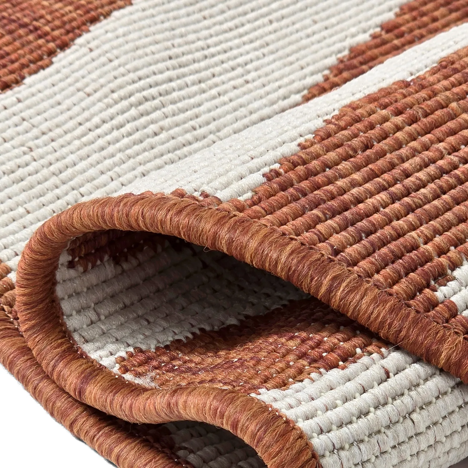 Rundt teppe - Indoor/Outdoor Winona (oransje)