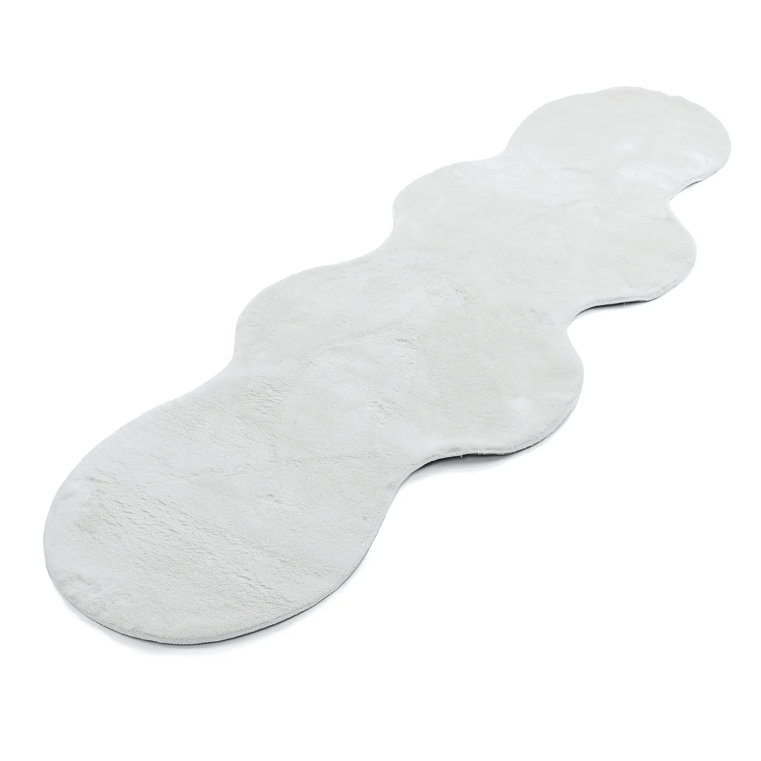Bølgete Løper - Aranga Super Soft Fur (hvit)