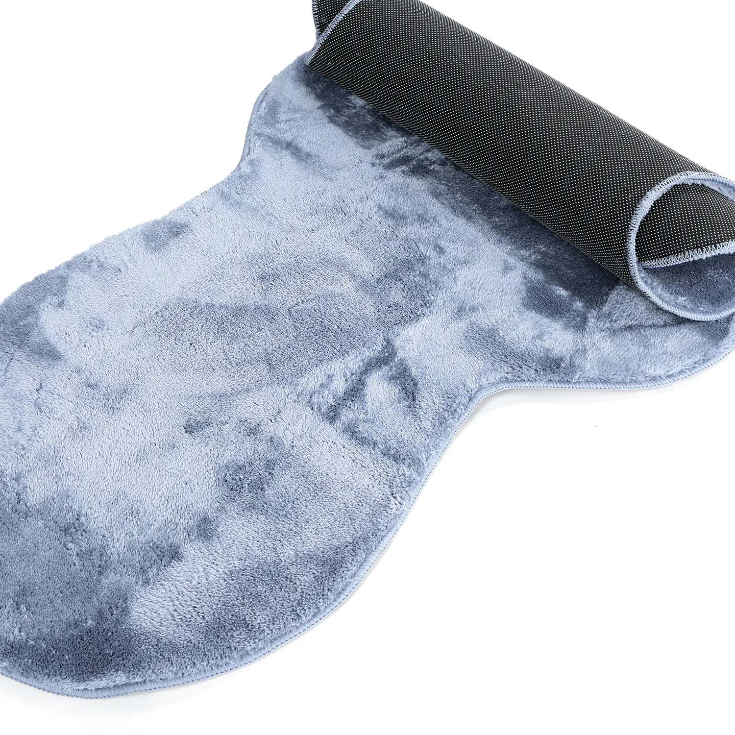 Bølgete Løper - Aranga Super Soft Fur (stålblå)