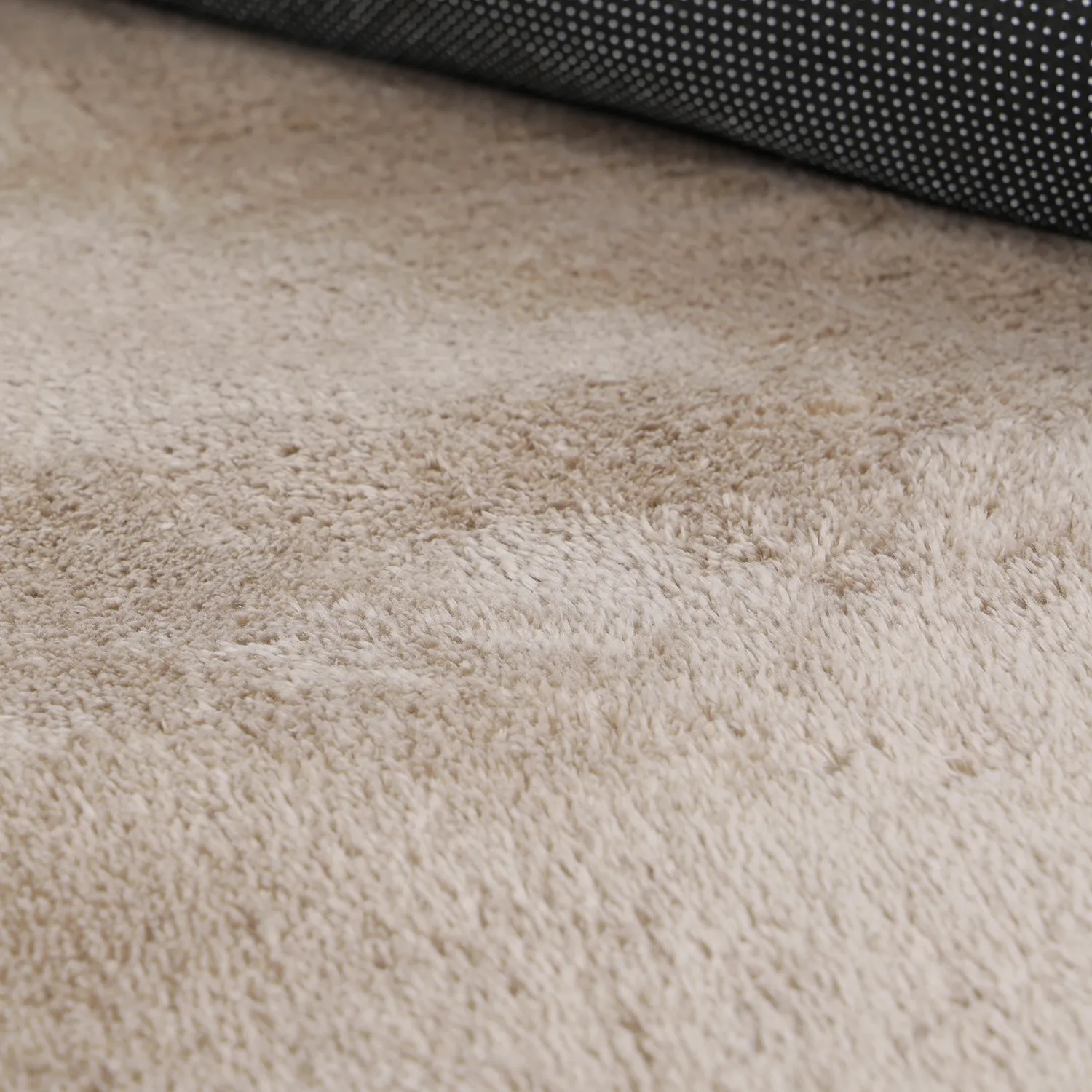 Rundt Bølgete Teppe - Aranga Super Soft Fur (brun)