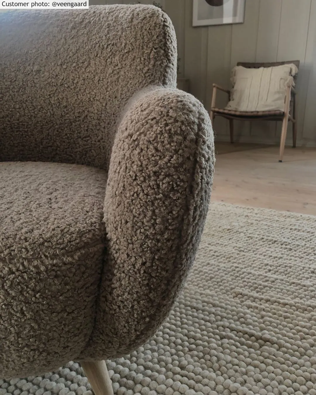 Ullteppe - Avafors Wool Bubble (beige)