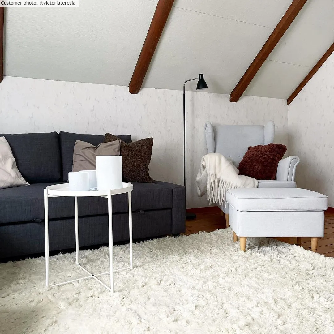 Ullteppe - Aliste Wool Shaggy (snow white)