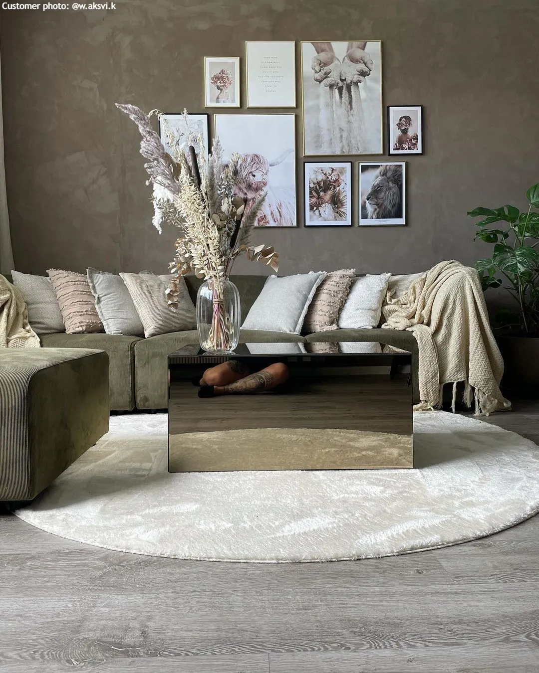 Runde tepper - Aranga Super Soft Fur (beige)