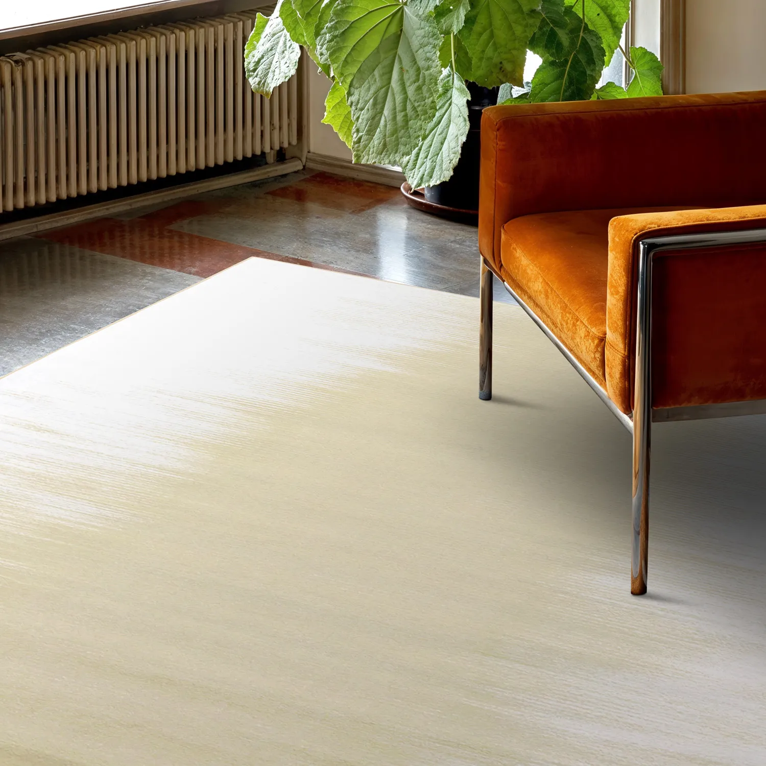 Wilton-teppe - Cara (hvit/beige)