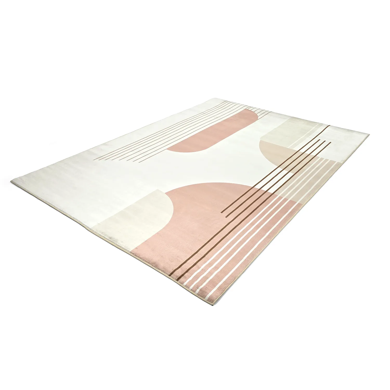 Wilton-teppe - Delft (rosa/multi)