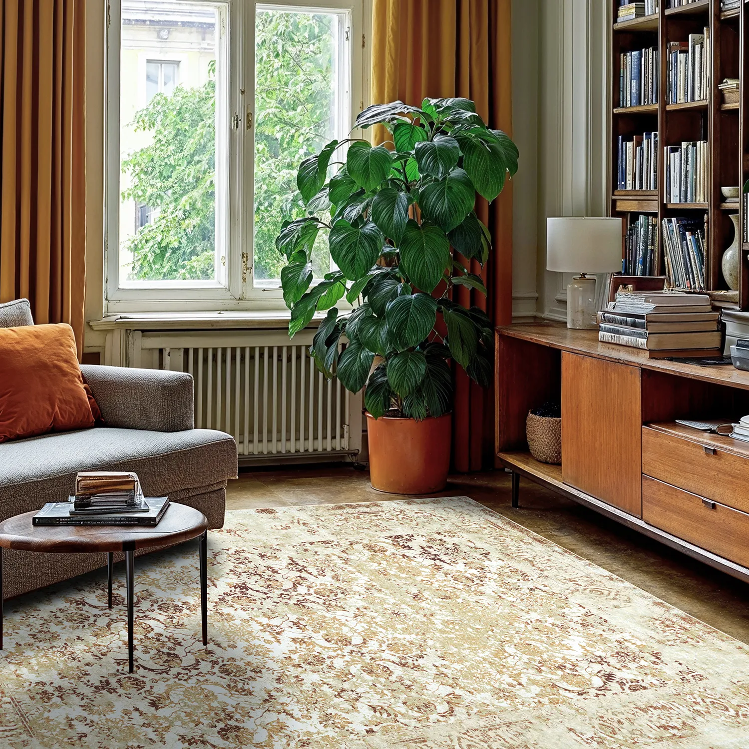 Wilton-teppe - Denizli (beige)