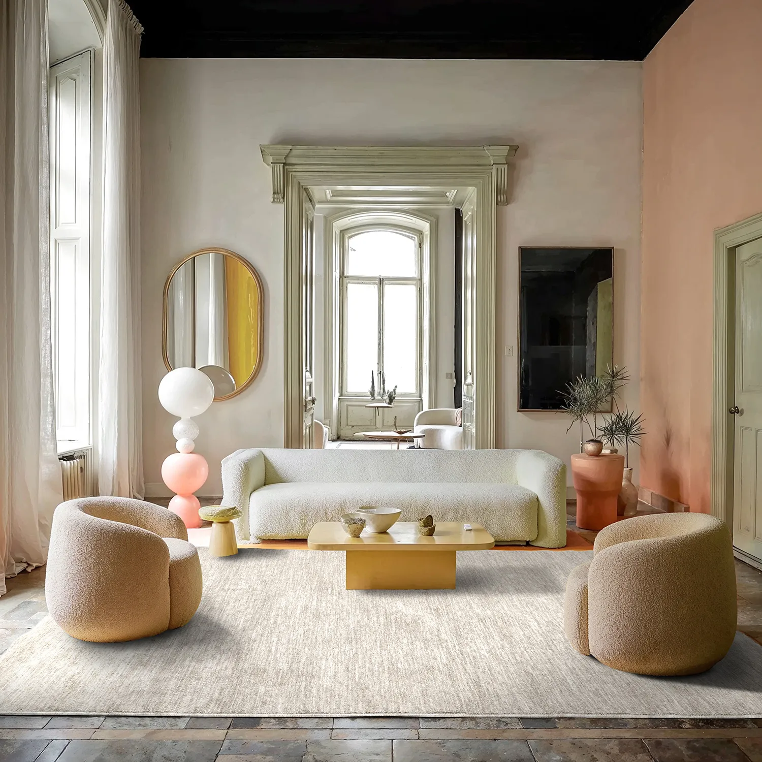 Wilton-teppe - Kither (mørk beige)