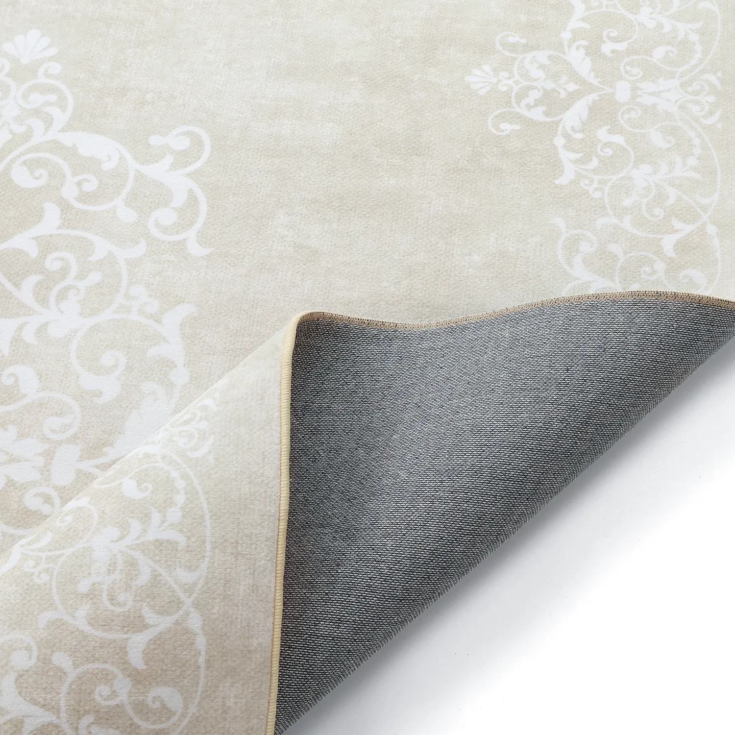 Wilton-teppe - Santi (beige/hvit)
