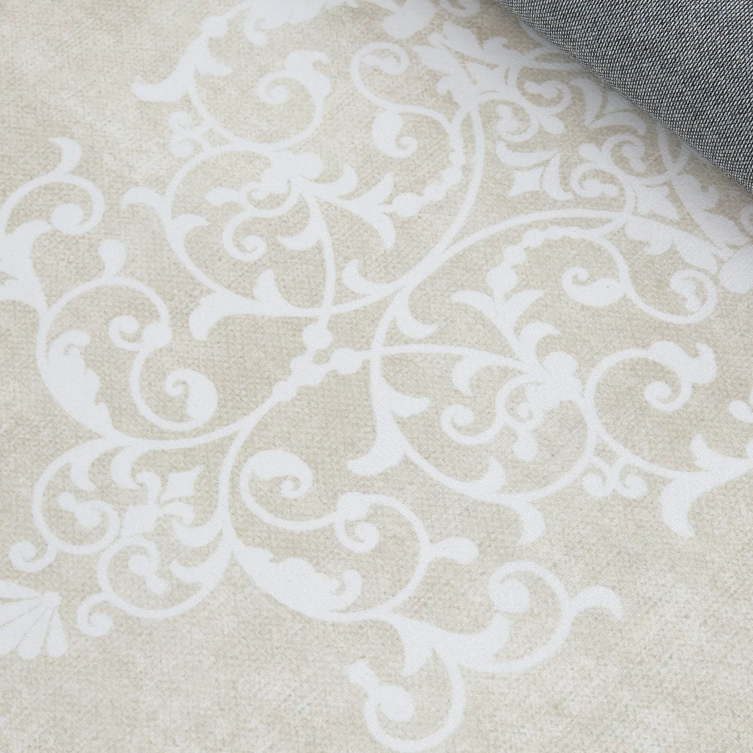 Wilton-teppe - Santi (beige/hvit)