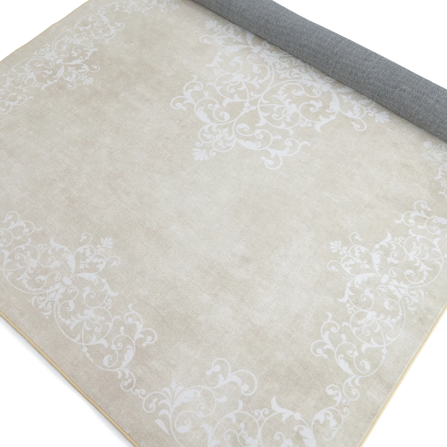 Wilton-teppe - Santi (beige/hvit)