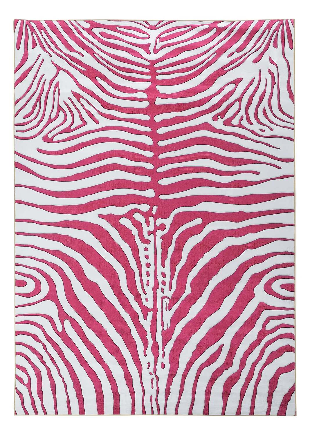 Wilton-teppe - Zebra (rosa)