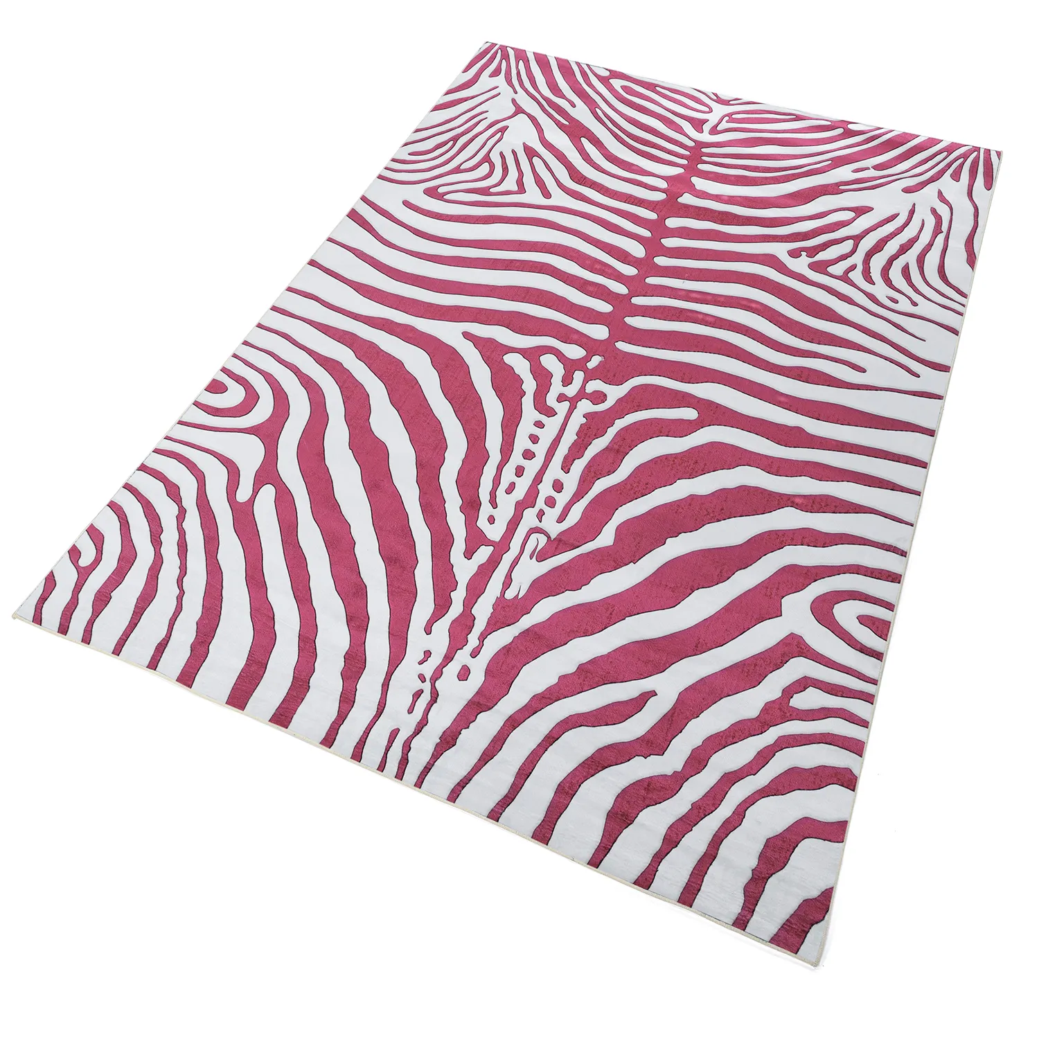 Wilton-teppe - Zebra (rosa)