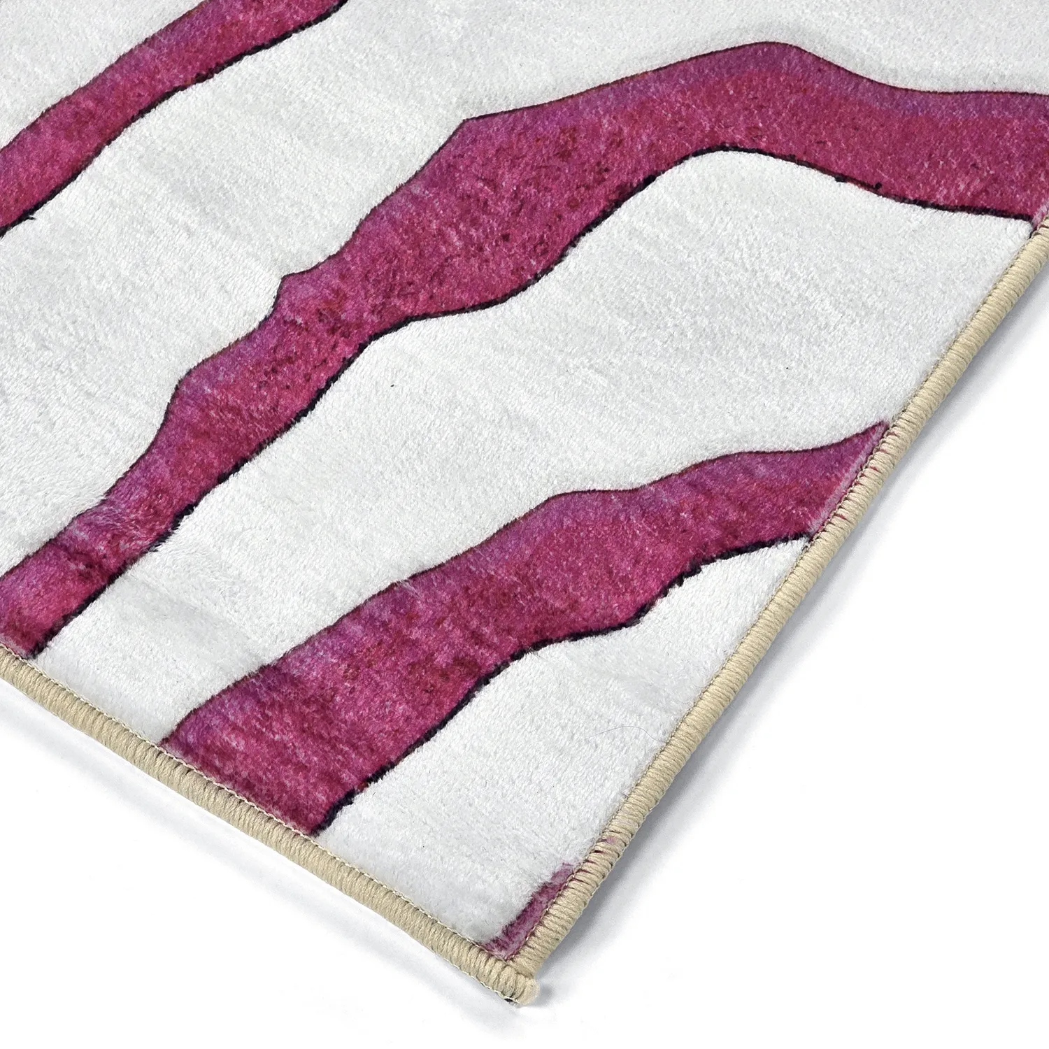 Wilton-teppe - Zebra (rosa)