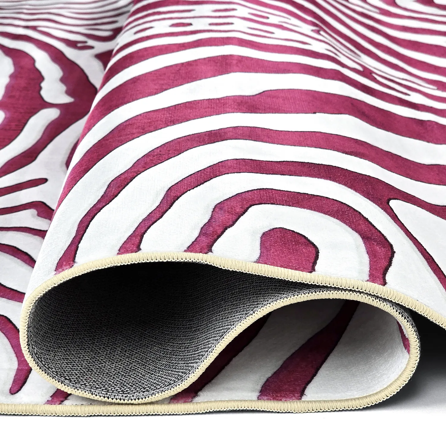 Wilton-teppe - Zebra (rosa)