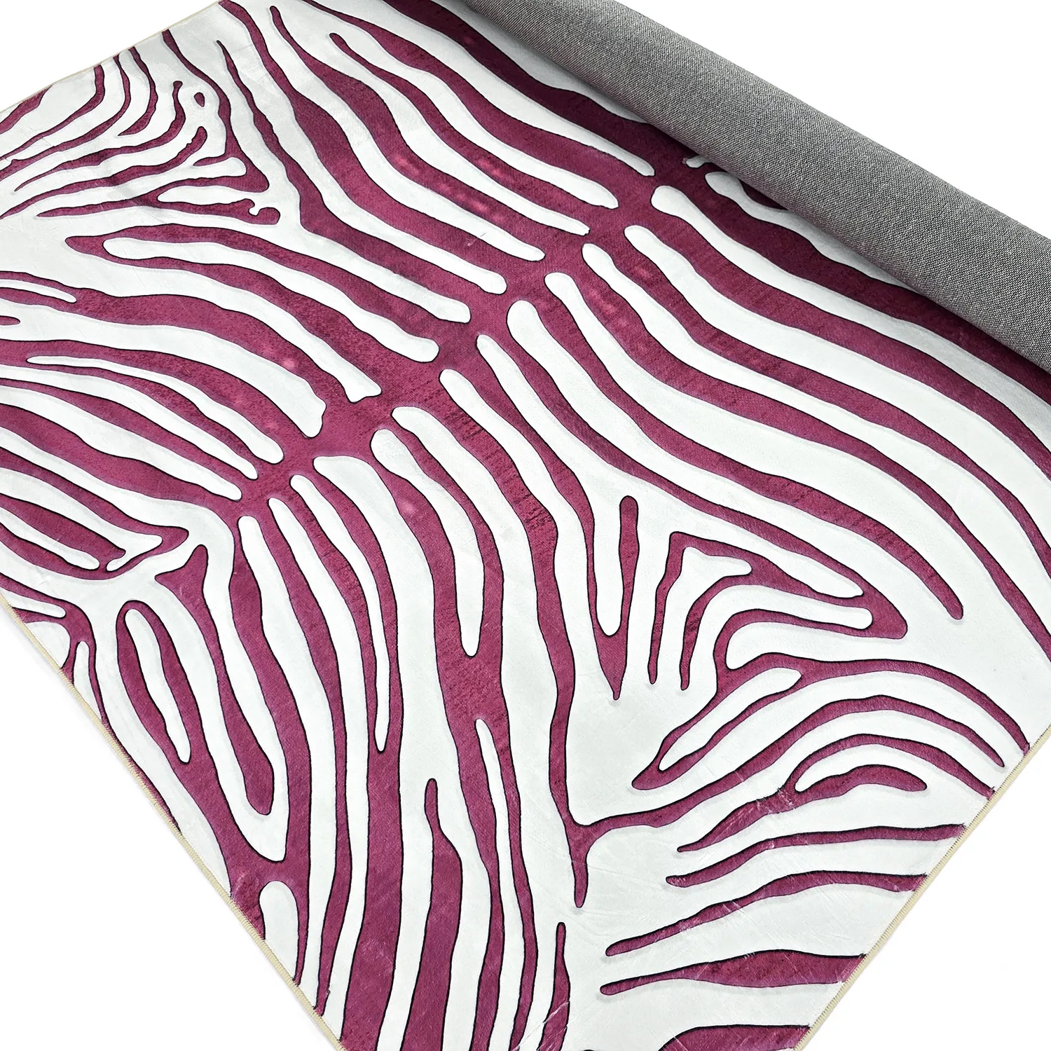 Wilton-teppe - Zebra (rosa)