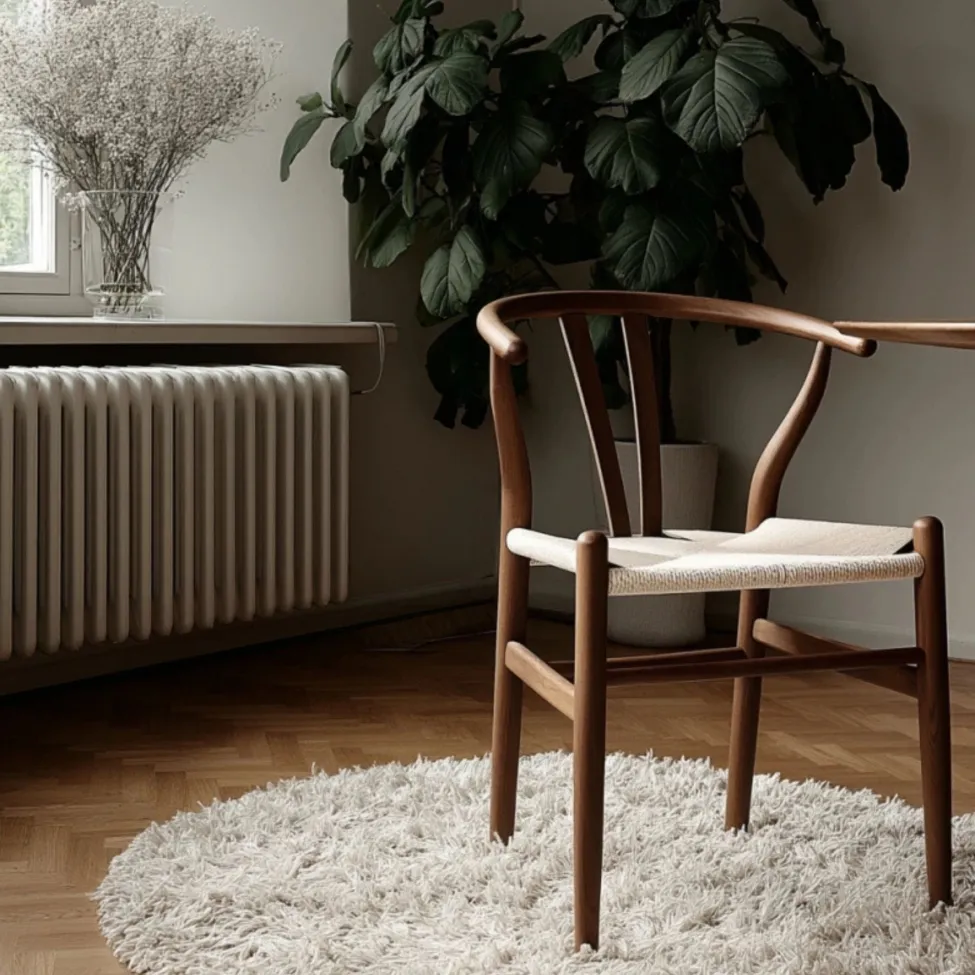 Stol - Alta (valnøtt/beige) - 2 stk