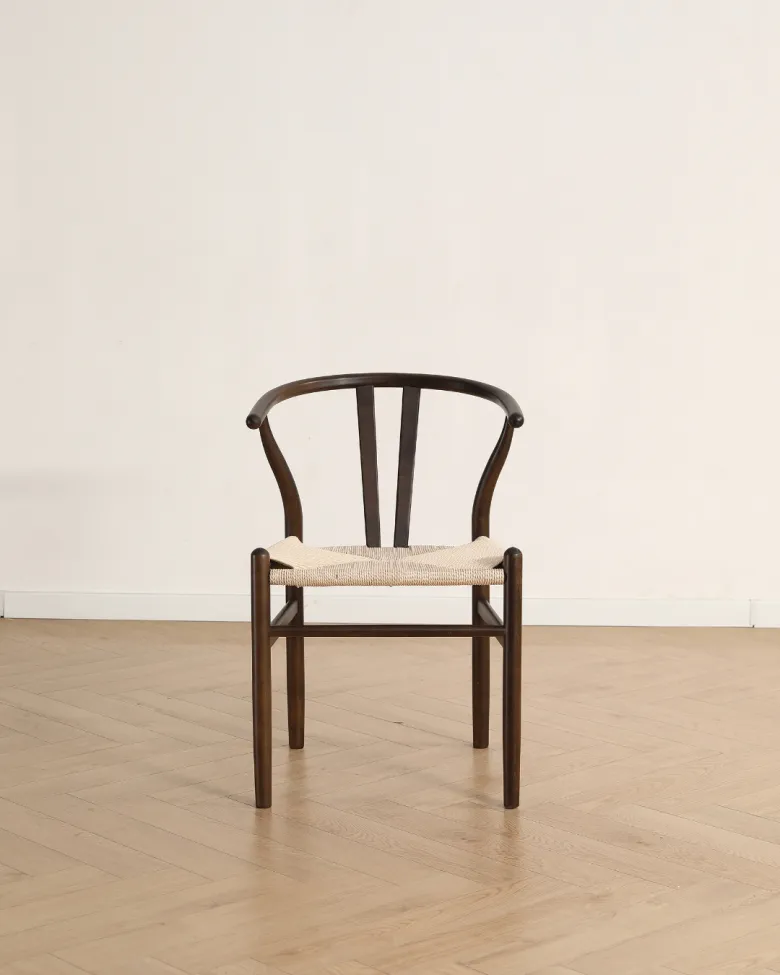 Stol - Alta (valnøtt/beige) - 2 stk