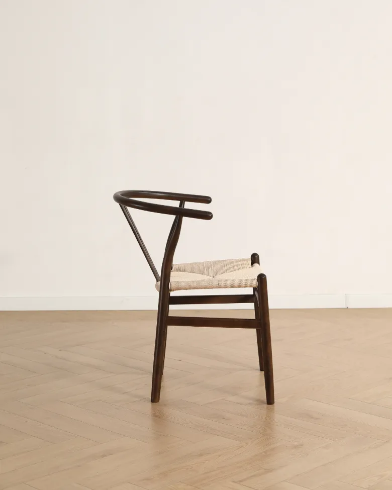 Stol - Alta (valnøtt/beige) - 2 stk