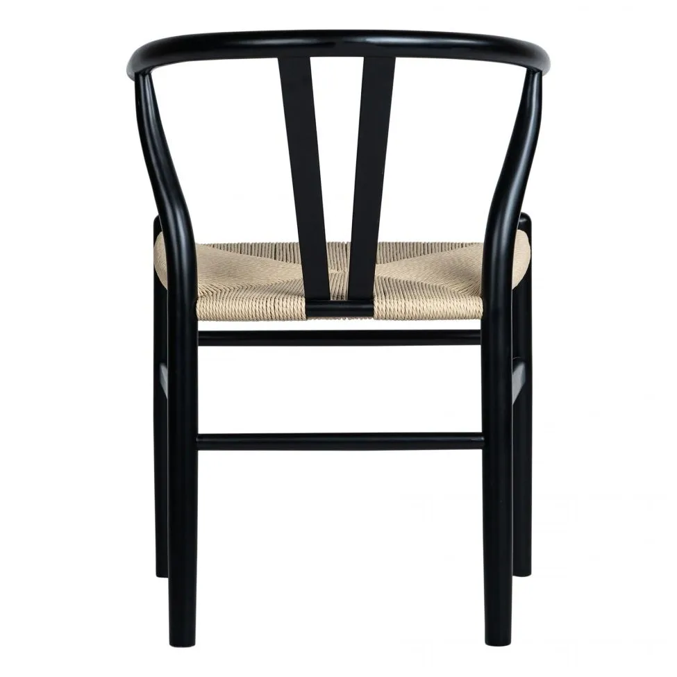 Stol - Alta (svart/beige) - 2 stk
