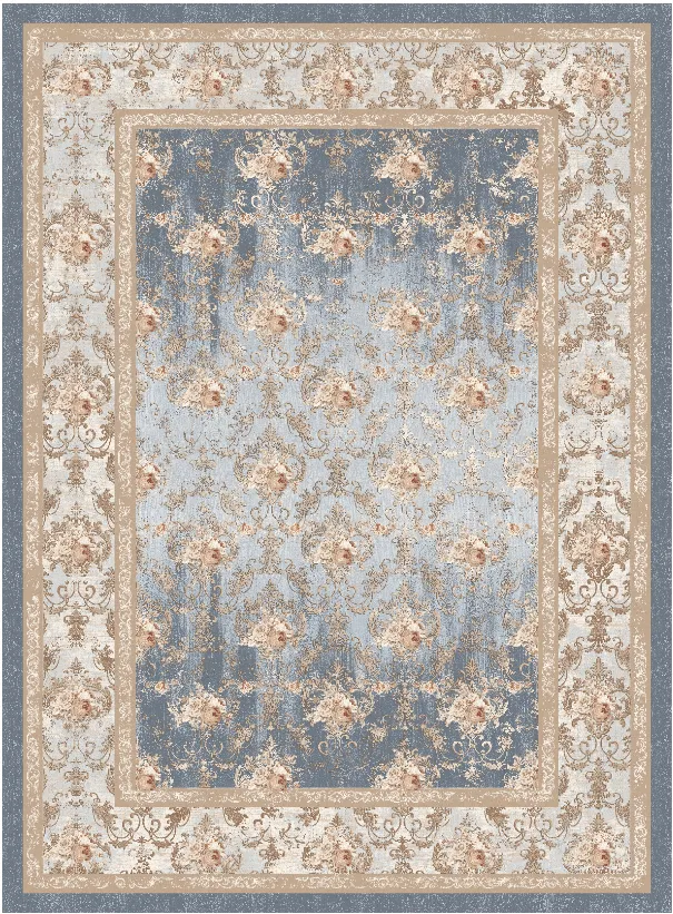 Wilton-teppe - Zafer (grå/beige)